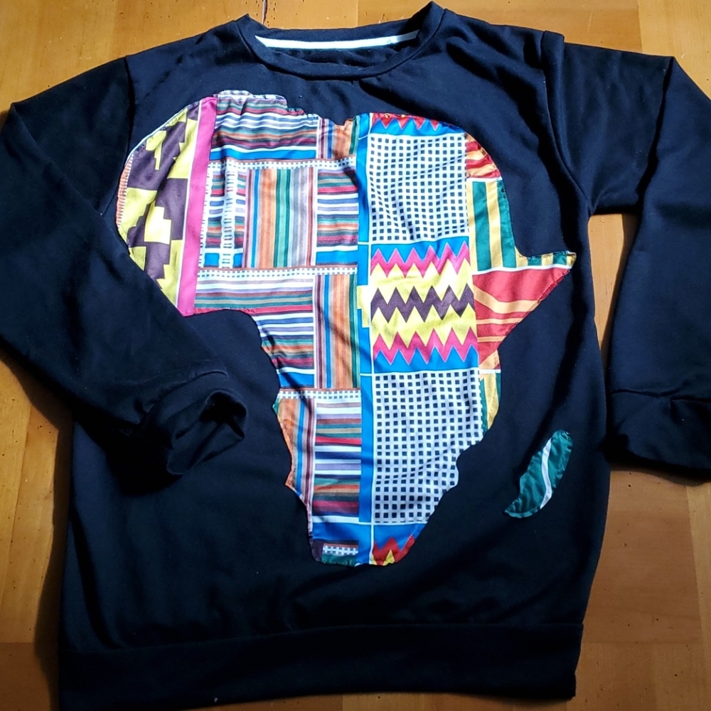 AFRICA print sweatshirt Womens size Med